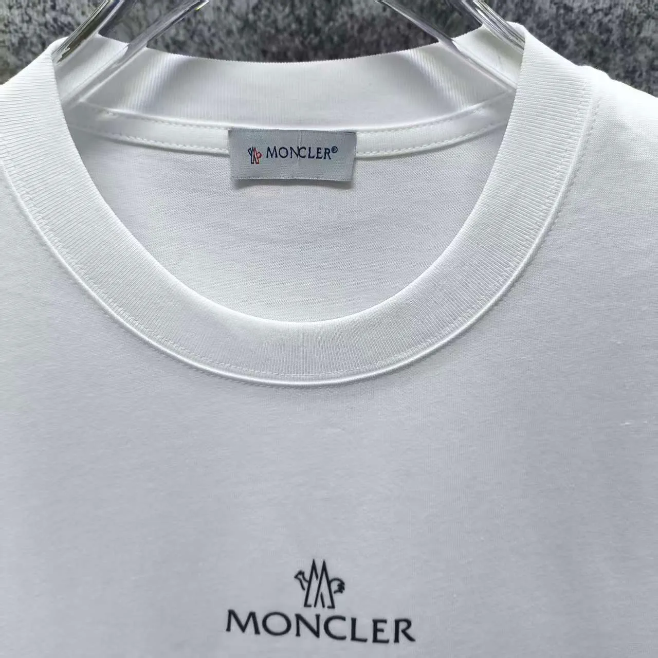 MONCLE* 2026 New Arrival logo t Same Style Size S M L XL XXL Black White
